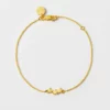 Syster P Snap Triple Star Armband Guld