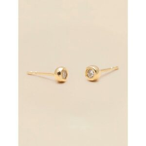 YLVA LI Stud Diamond Örhängen – Gold 8661