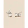 YLVA LI Diamond Pearl Stud Örhängen – Silver 8712