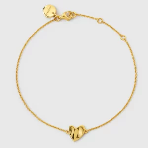 Syster P Friends Heart Armband Guld