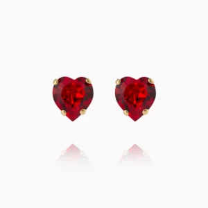 Caroline Svedbom Heart Örhängen/ Light Siam - Guld