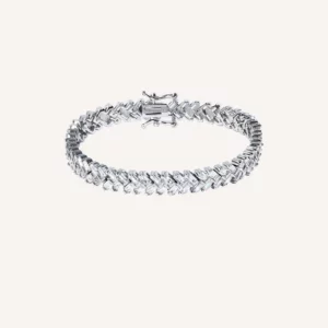 VIDAL & VIDAL Armband Zirkonia Stenar Silver
