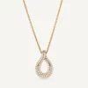 VIDAL & VIDAL Damasc Halsband Med Zirkonia Stenar (Guld)