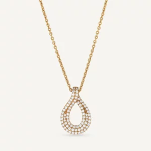 VIDAL & VIDAL Damasc Halsband Med Zirkonia Stenar (Guld)