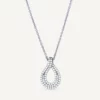 VIDAL & VIDAL Damasc Halsband Med Zirkonia Stenar (Silver)