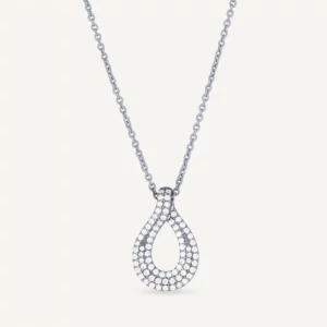 VIDAL & VIDAL Damasc Halsband Med Zirkonia Stenar (Silver)
