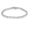 VIDAL & VIDAL Tennis Armband Silver 4x7mm (S60128B070A)