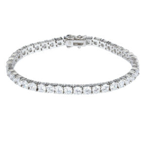 VIDAL & VIDAL Tennis Armband Silver 4x7mm (S60128B070A)