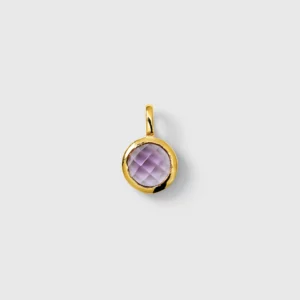 Syster P Beloved Birthstone Februari Hänge Guld