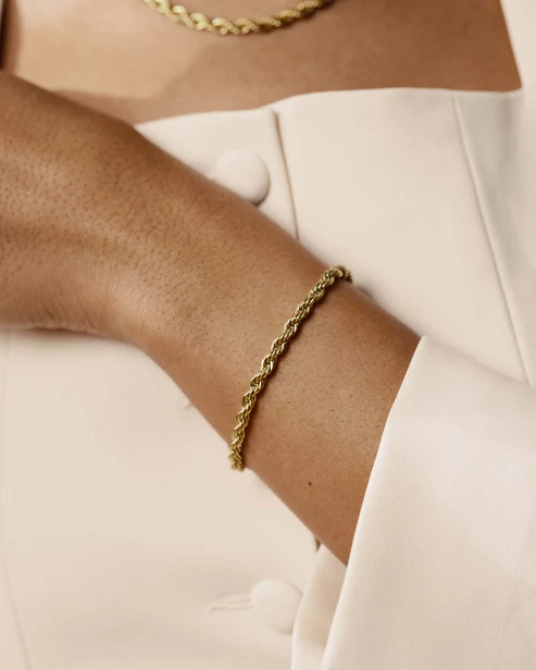 Mockberg Bold Rope Chain Armband - Guld - Bild 3