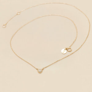 YLVA LI Diamond pave heart 0.07 ct - Guld