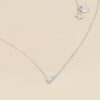 YLVA LI Diamond pave heart 0.07 ct - Silver