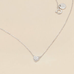 YLVA LI Diamond pave heart 0.07 ct - Silver