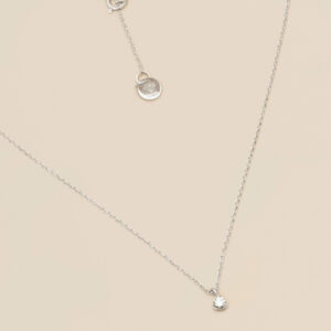 YLVA LI Signature diamond Halsband 0.09 ct - Silver