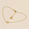 YLVA LI Diamond pave heart Armband 0.07 ct - Guld
