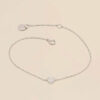 YLVA LI Diamond pave heart Armband 0.07 ct - Silver