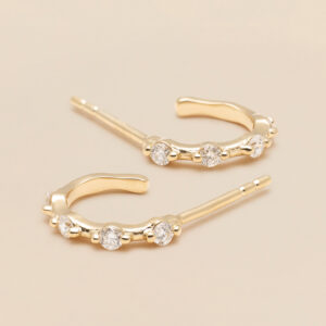 YLVA LI Signature diamond hoop 0.23 ct - Guld