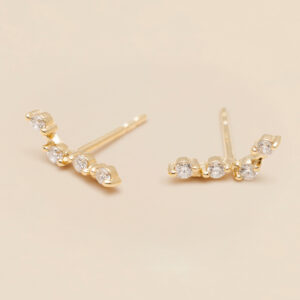 YLVA LI Signature diamond swirl 0.23 ct - Guld