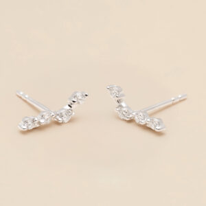 YLVA LI Signature diamond swirl 0.23 ct - Silver