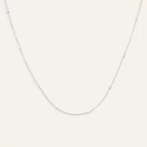 Mockberg Beaded Chain Halsband - Stål