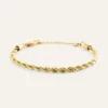 Mockberg Bold Rope Chain Armband - Guld