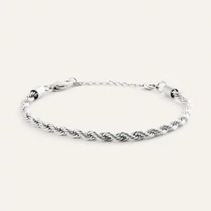 Mockberg Bold Rope Chain Armband - Stål