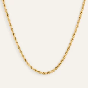 Mockberg Bold Rope Chain Halsband - Guld