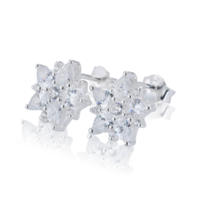 Gynning Jewelry Dhalia sparkling örhängen studs - Silver