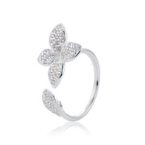 Gynning Jewelry Lily sparkling ring - Silver