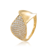 Gynning Jewelry Autumn leaves sparkling ring - Guld
