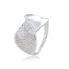 Gynning Jewelry Autumn leaves sparkling ring - Silver