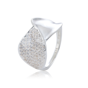 Gynning Jewelry Autumn leaves sparkling ring - Silver