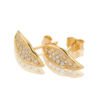 Gynning Jewelry Autumn leaves Sparkling örhängen studs - Guld