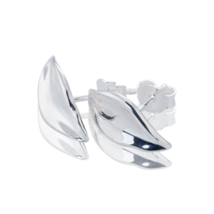 Gynning Jewelry Autumn leaves örhängen studs - Silver