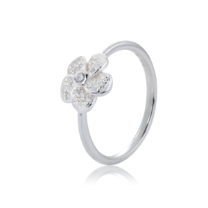 Gynning Jewelry Rose Sparkling Ring - Silver