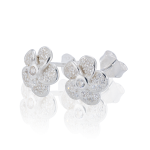 Gynning Jewelry Rose Sparkling Örhängen Studs - Silver