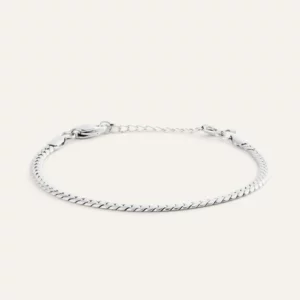 Mockberg Serpentine Chain Armband - Stål