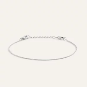 Mockberg Thin Curb Chain Stål Armband