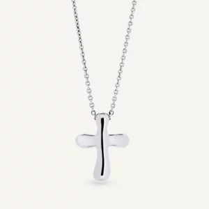 VIDAL & VIDAL Drop kors Halsband (Silver)