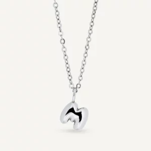 VIDAL & VIDAL Bokstav M Halsband (Silver)