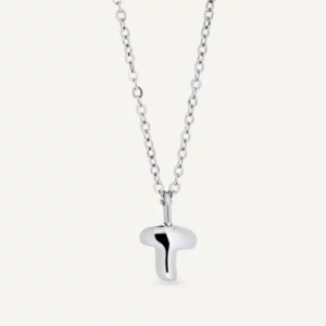 VIDAL & VIDAL Bokstav T Halsband (Silver)