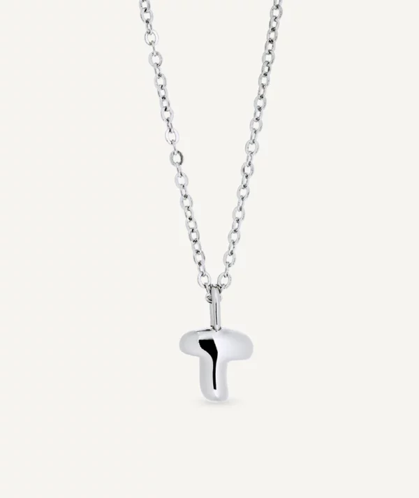 VIDAL & VIDAL Bokstav T Halsband (Silver)