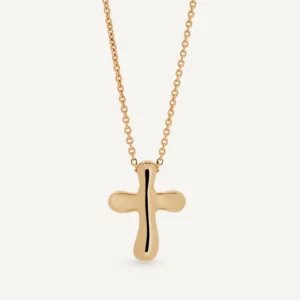 VIDAL & VIDAL Drop kors Halsband (Guld)
