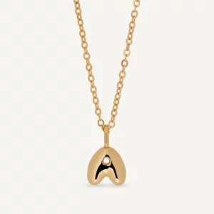 VIDAL & VIDAL Bokstav A Halsband (Guld)