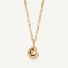 VIDAL & VIDAL Bokstav C Halsband (Guld)