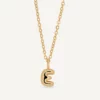 VIDAL & VIDAL Bokstav E Halsband (Guld)