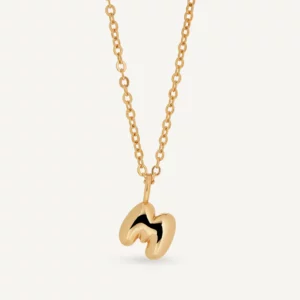 VIDAL & VIDAL Bokstav M Halsband (Guld)