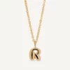 VIDAL & VIDAL Bokstav R Halsband (Guld)