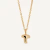 VIDAL & VIDAL Bokstav T Halsband (Guld)