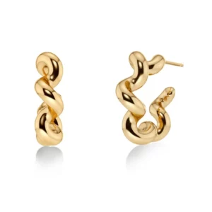 Edblad Spiral Hoops L - Guld